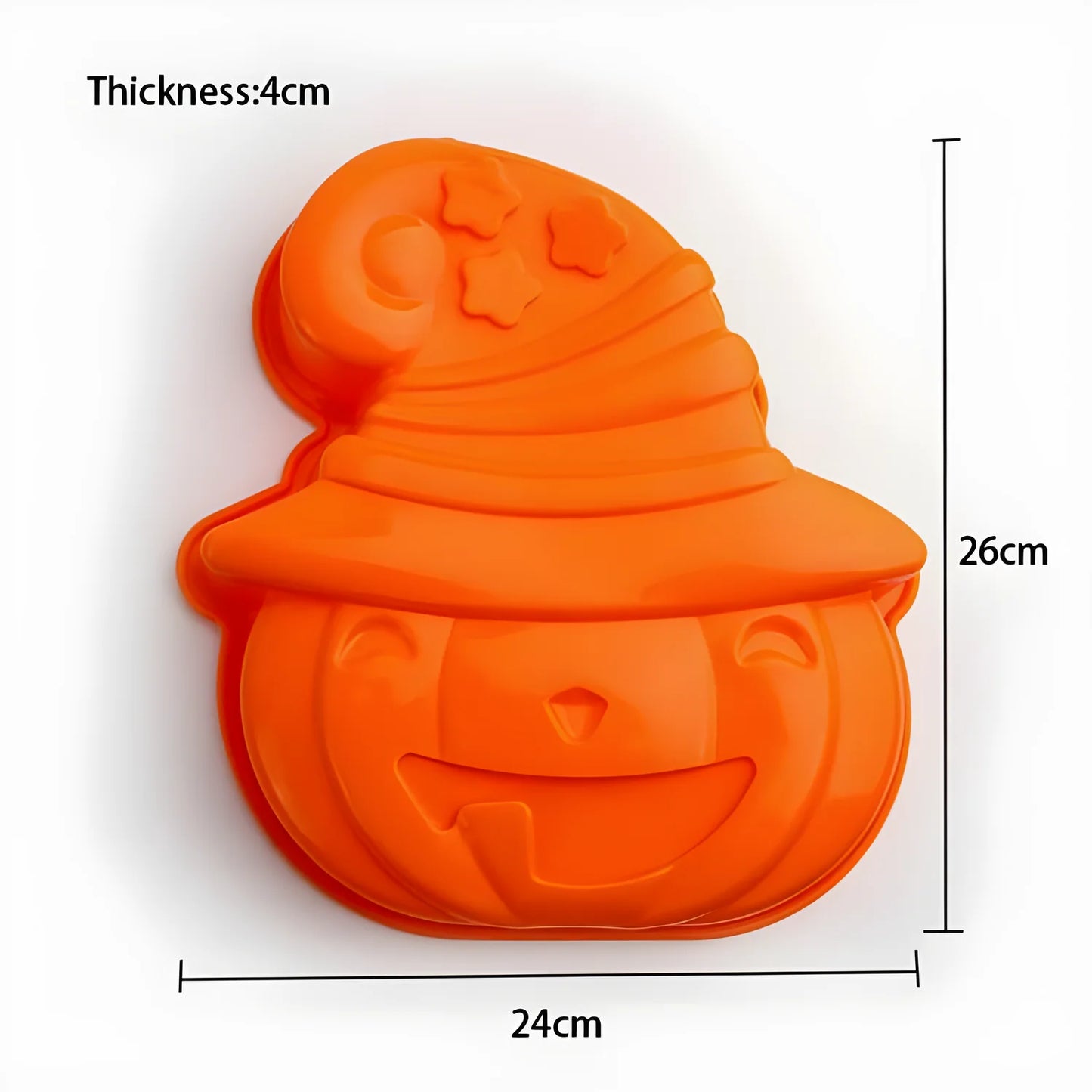 Stampo Silcone Tortiera forma di zucca Halloween FRT162GZ4S