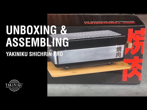 YAKINIKU nuovo Shichirin Grill da tavolo Medium "Pro" rettangolare Konro & Yakitori grill 2-6 persone cm 50x24x18