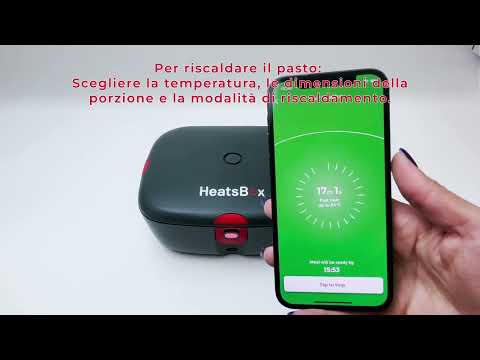 HeatsBox TO GO ricaricabile Lunchbox scalda le tue vivande ovunque tu sei con App
