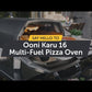 Ooni Karu 16 Forno pizza multi-combustibile legna carbonella gas