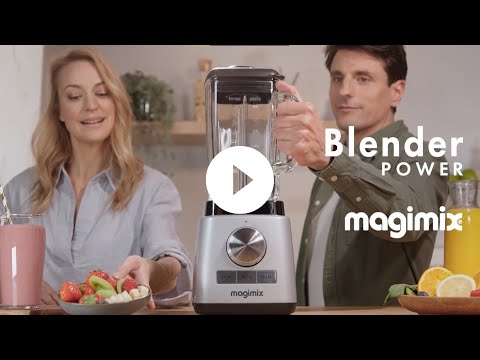 Magimix frullatore blender 5 XL con caraffa in vetro 2 Litri dotato di mini frullatore