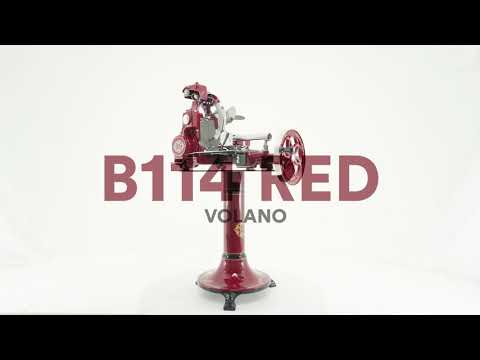 Berkel Affettatrice a volano manuale con raggi manuale B114 per salumeria rossa