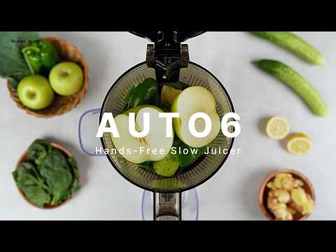 Kuvings AUTO6 Estrattore 200W Silver, Slow Juicer Automatico con Filtro da Gelato
