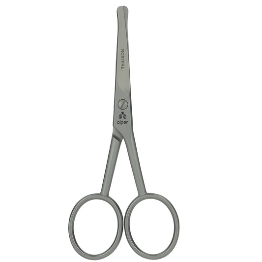 Alpen forbici inox con puntetonde per peli naso e orecchie 4" (10 cm.) 5404.40