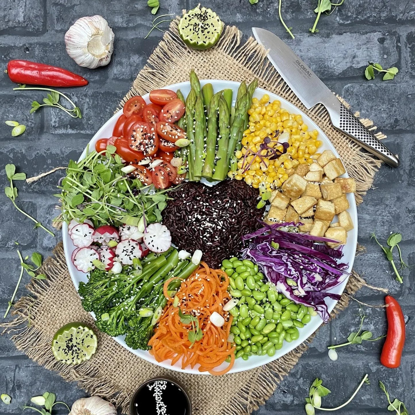Coltello Santoku anniversario 35 anni Global 13 cm. GS-109/AN