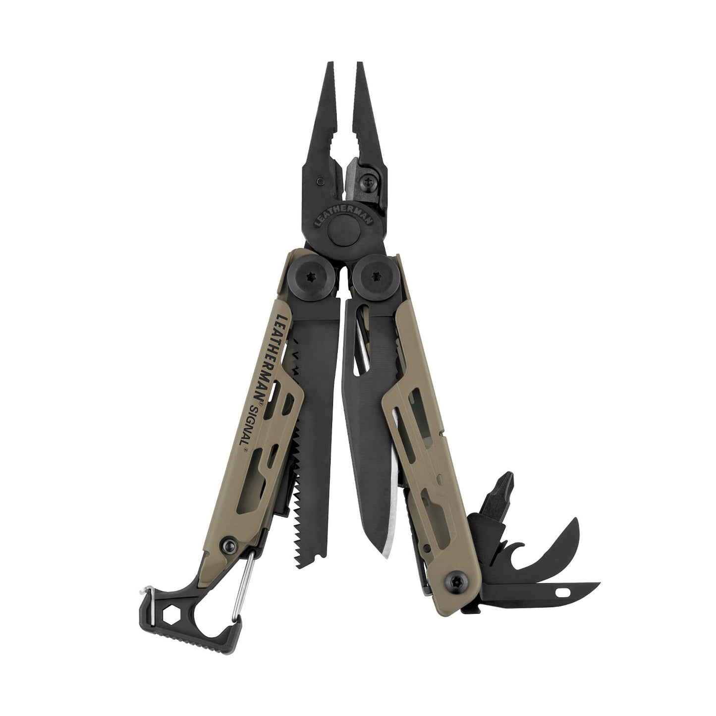 Leatherman pinza multiuso Signal Coyote Tan con fodero LTG832404