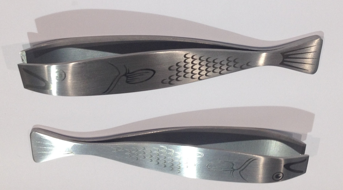Pinza inox spinapesce cm.13 con angolo obliquo o retto 486-5-13