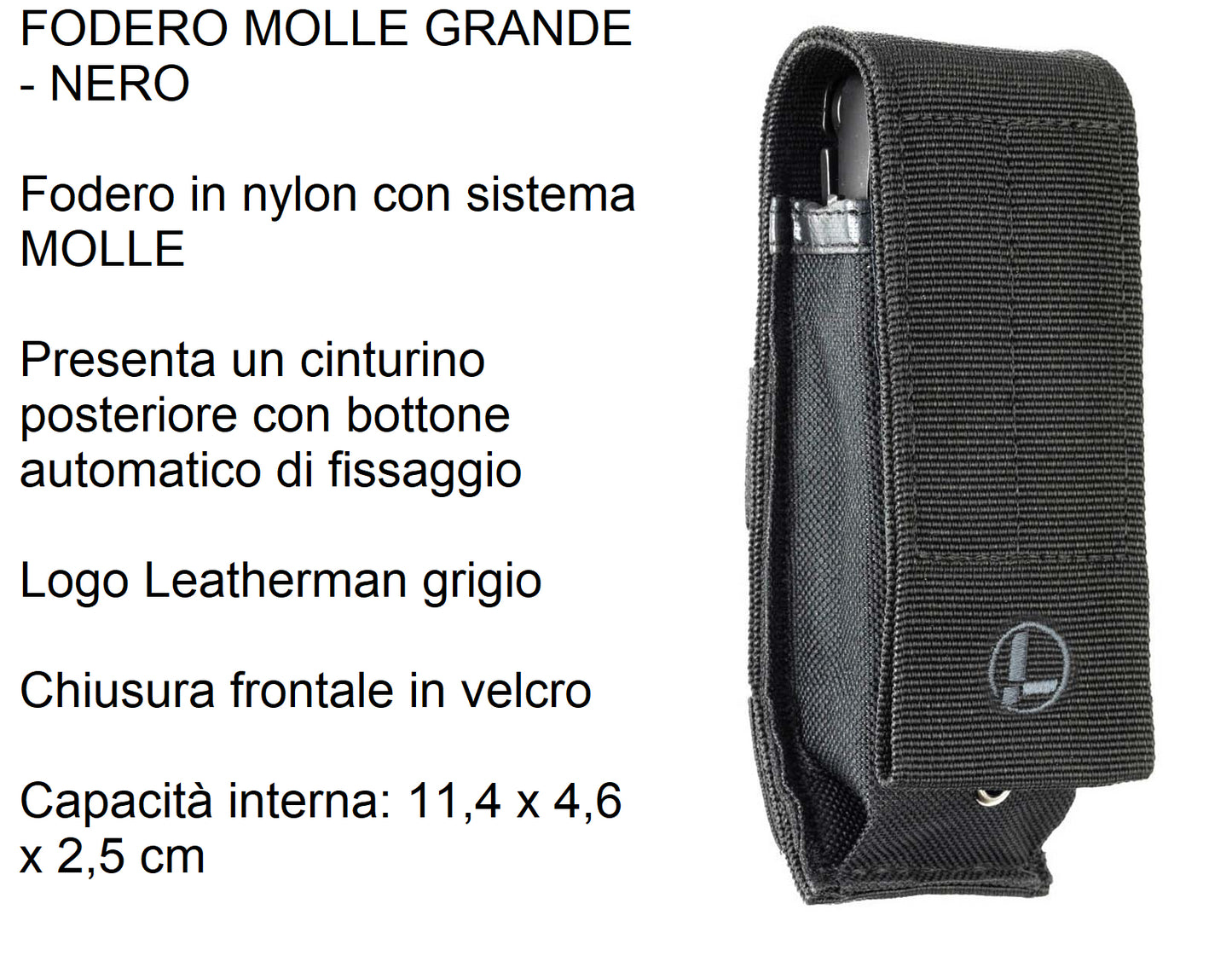 Leatherman pinza multiuso Surge 21 Black utensili con fodero in nylon LTG831333