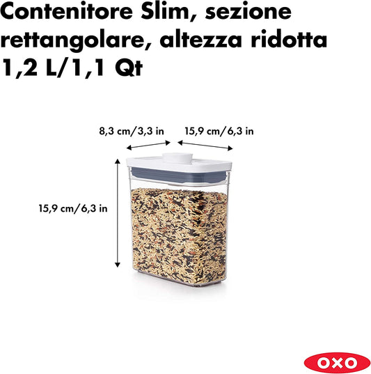 Pop OXO contenitore per dispesa apribile con una mano 1,1 L