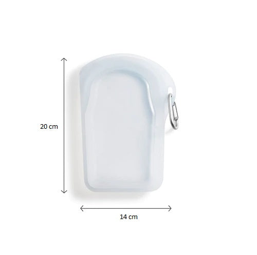 Stasher contenitore da viaggio ermetico Go Bag silicone moschettone rosa