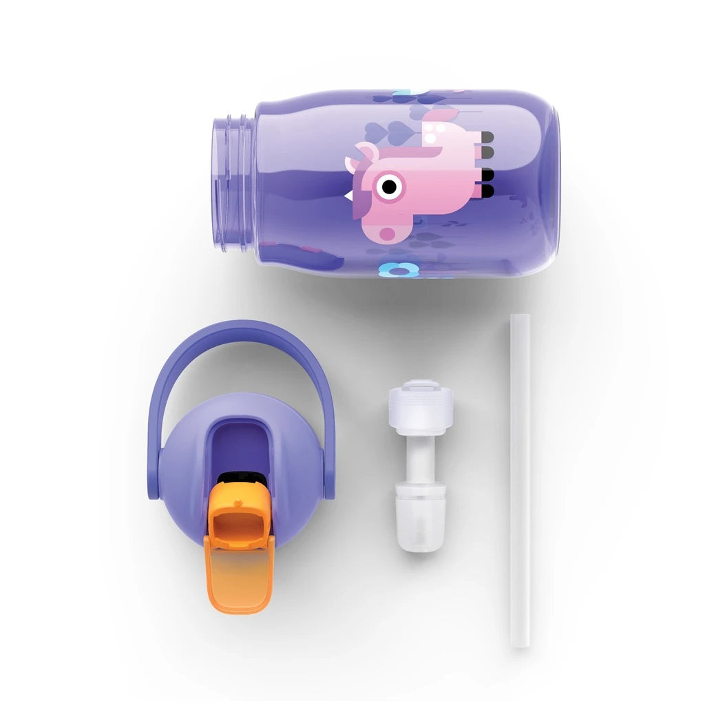 Zoku borraccia bottiglia viola per bambini con boccaglio 201 PU