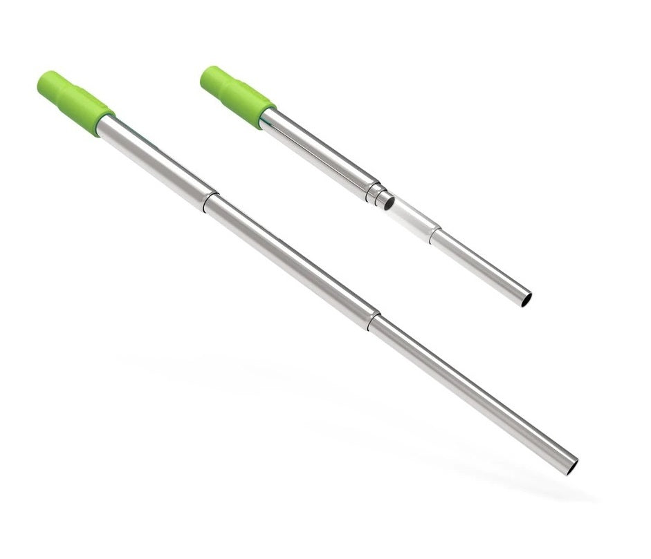 Zoku cannuccia tascabile telescopica in acciaio inox rosa