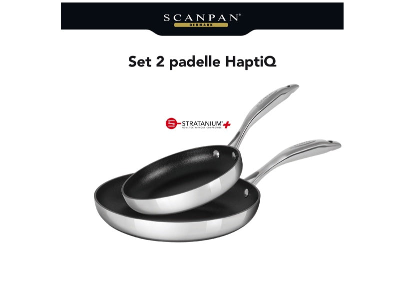 Scanpan Set 2 padelle "HaptIQ" senza coperchio cm Ø20+Ø28