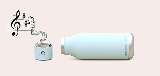 Asobu bottiglia termica wireless con altoparlante 500 ml bianca