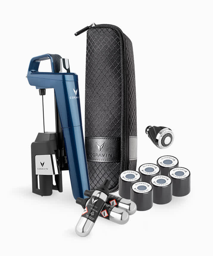 Set Sistema Mescita "Coravin" Timeless Six+ Blu