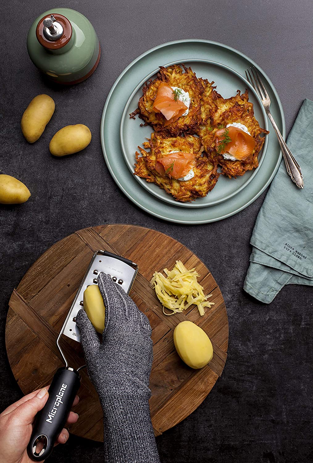 Guanto elastico protettivo antitaglio unica taglia Microplane