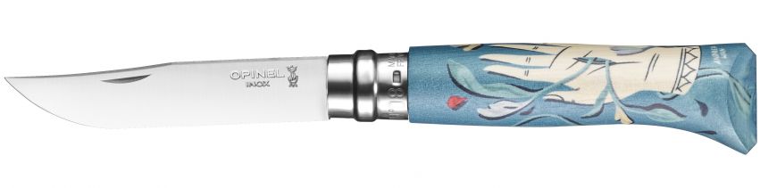 Opinel coltello n8 Love Edition 2019 di Andrea Wan creati 8000pz