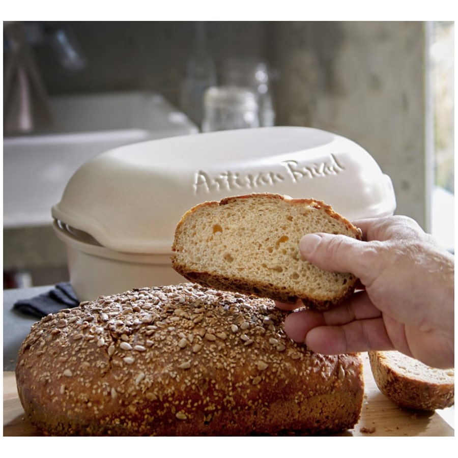 Emile Henry Cuoci Pane Artigianale in ceramica Cm34x21x15 505501