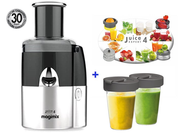 MAGIMIX Estrattore Juice Expert 4 più 2 tazze da viaggio 400 ml