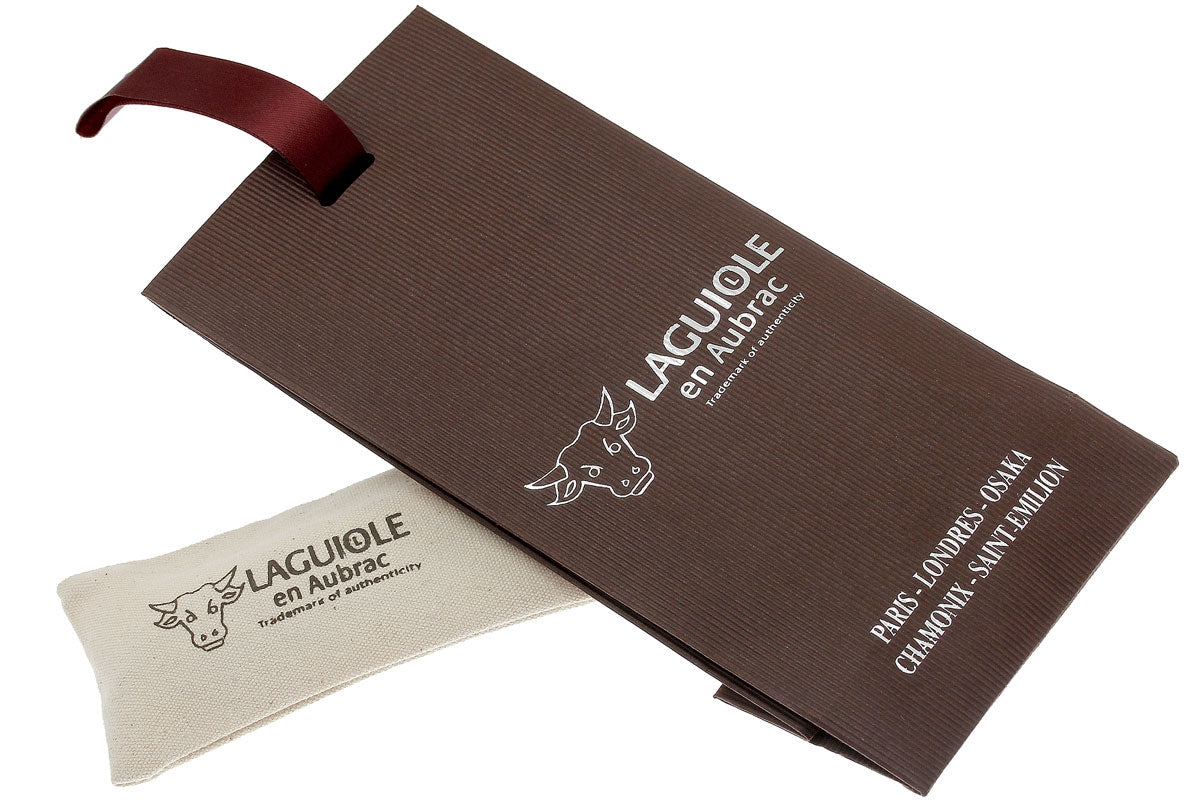 Laguiole en Aubrac coltello impugnatura a nido d'ape arancione