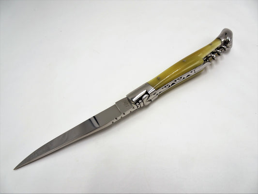 Laguiole en Aubrac coltello cavatappi impugnatura punta di corno