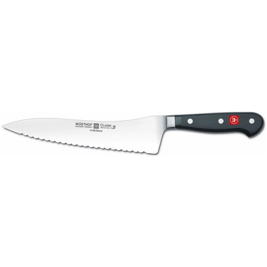 Wusthof Coltello con lama ondulata da Pane Forgiato 4128/20 cm