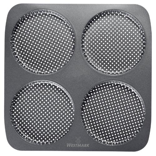 Westmark teglia perforata per 4 panini da Hamburger di 12 cm