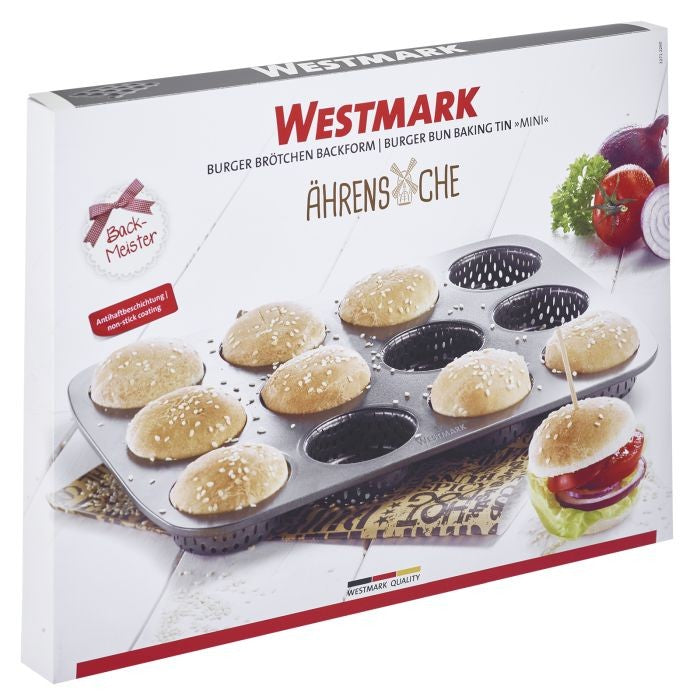 Westmark Teglia forata per mini panini hamburger 12 cavità cm Ø6