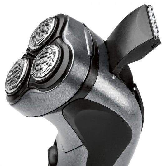 Rasoio elettrico ricaricabile a sistema di rasatura triplo