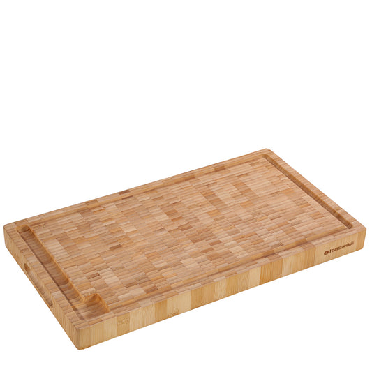 Zassenhaus Tagliere massello di bambù rettangolare con scanalatura cm54x30x4