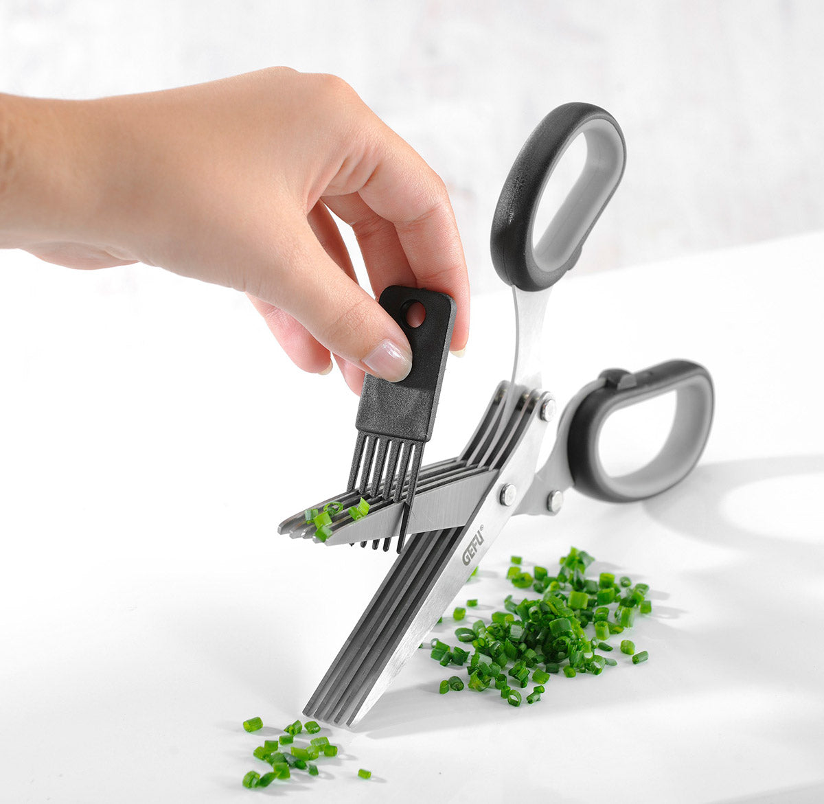 Gefu forbice multilama per taglio di erbe aromatiche e insalata