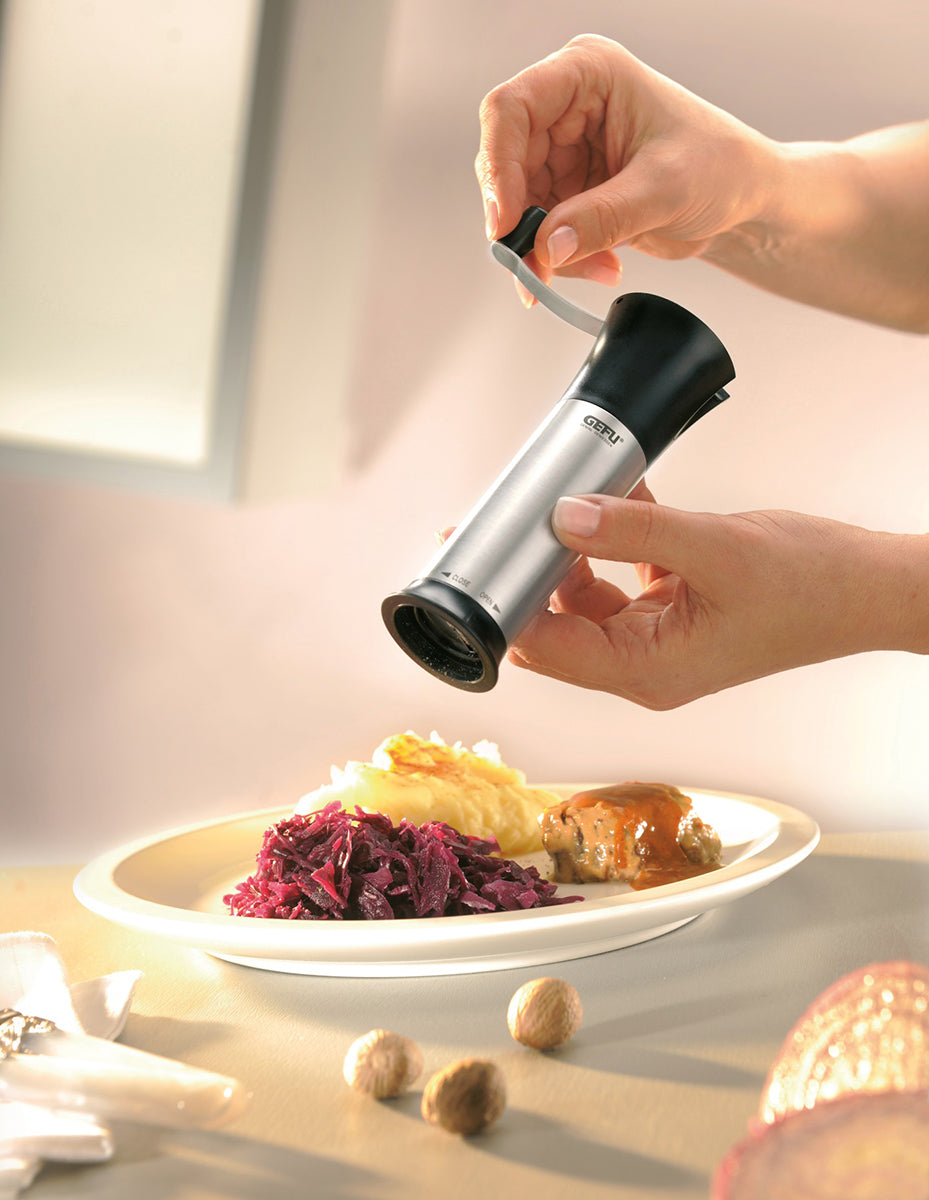 Gefu macina noce moscata nocciole fave tonka + contenitore 34670