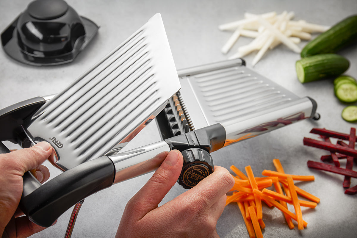 Gefu mandolina affettatrice gourmet Volari fette julienne un aiuto che velocizza le preparazioni 89541