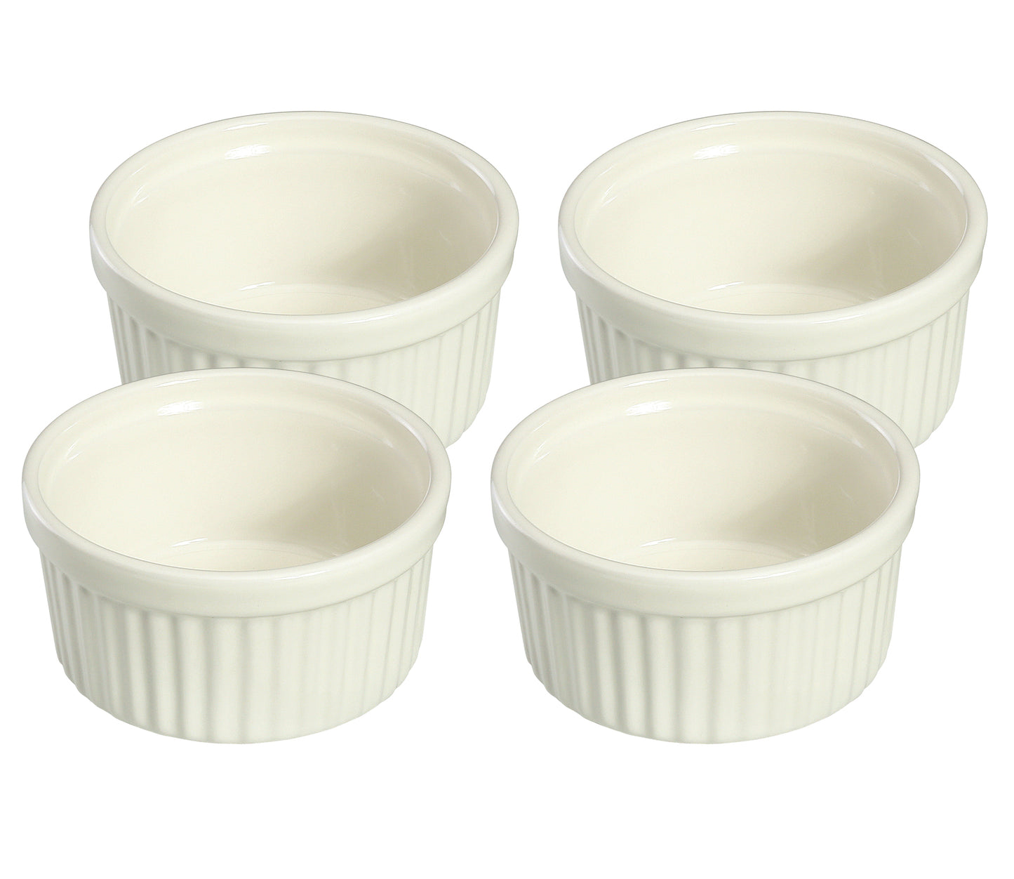 Coppetta tonda creme brulee 4pz ceramica 10x5 Cm./15 Cl. 5113427
