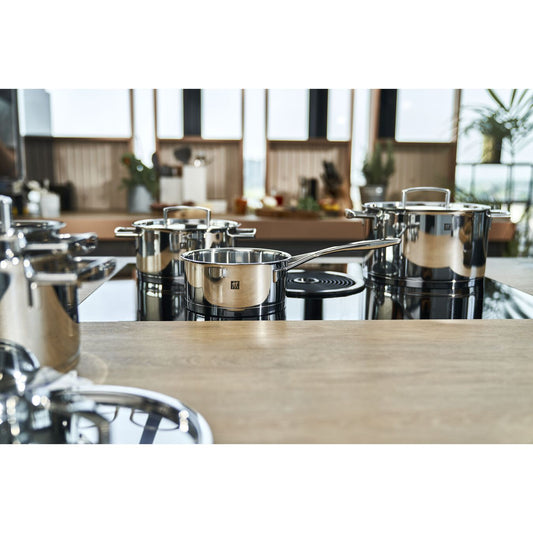 Zwilling set 5 pentole 4 coperchi Passion adatte anche a induzione inox 18/10