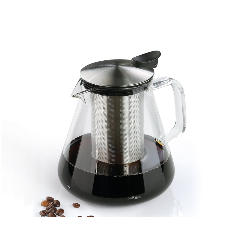 Teiera in vetro borosilicato con infusore Giulietta litri 1