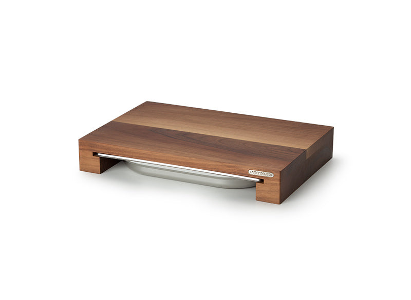 Tagliere multifunzionale con cassetto in inox cm 48 x 32,5 x 6