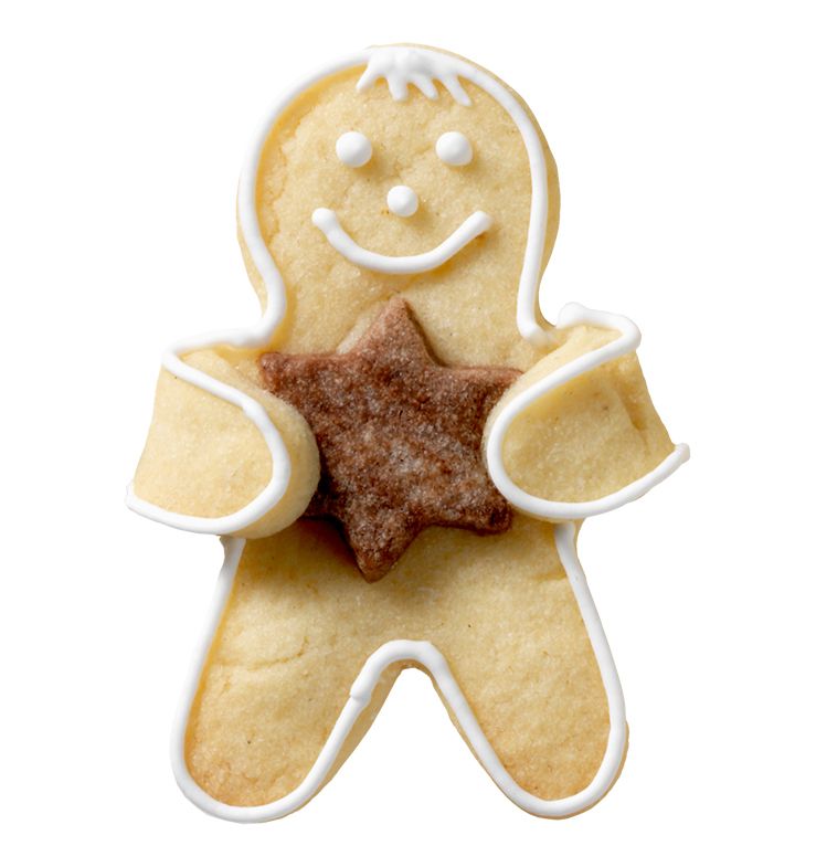 Stampino tagliapasta inox a forma di omino pan di zenzero cm 7