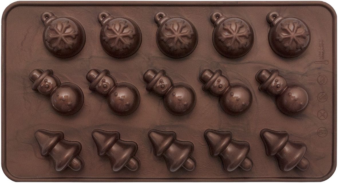 Stampo per cioccolatini praline per natale in silicone 5521045