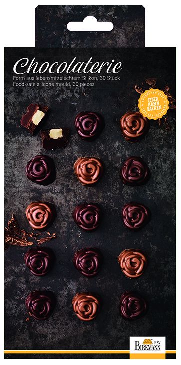 Birkmann stampi per 30 praline cioccolatini forma di rosa 252738