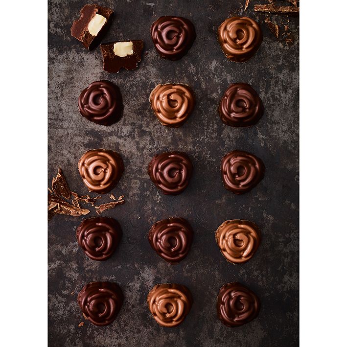 Birkmann stampi per 30 praline cioccolatini forma di rosa 252738