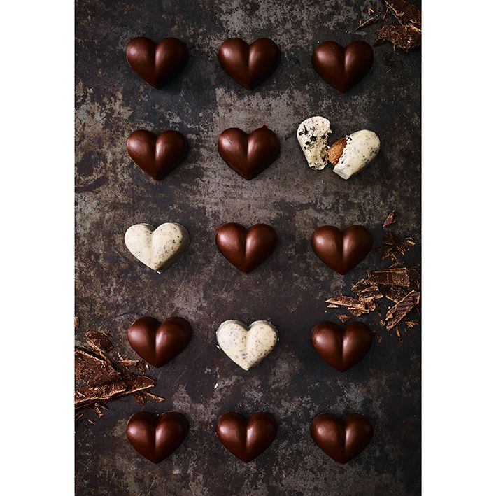 Birkmann stampi per 30 praline cioccolatini forma cuore 252837