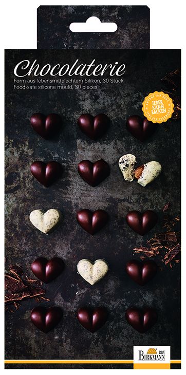 Birkmann stampi per 30 praline cioccolatini forma cuore 252837