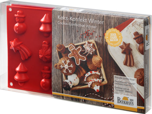 Due stampi in silicone 30 cioccolatini biscotti Natalizi 5530335