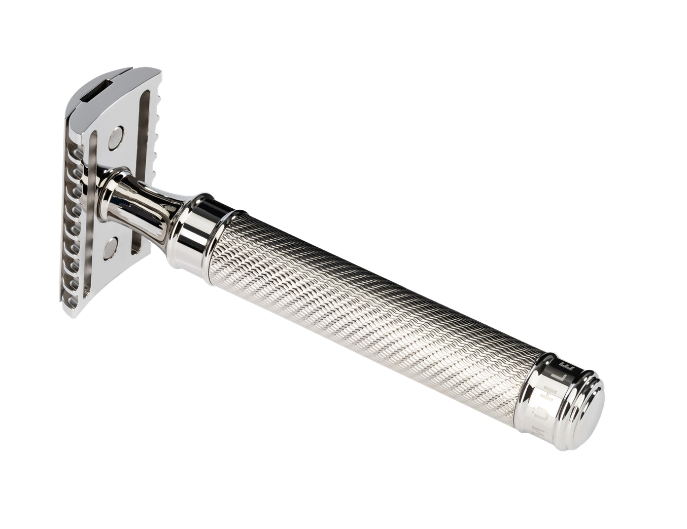 Muhle rasoio di sicurezza pettine aperto in acciaio inox R 41 GS