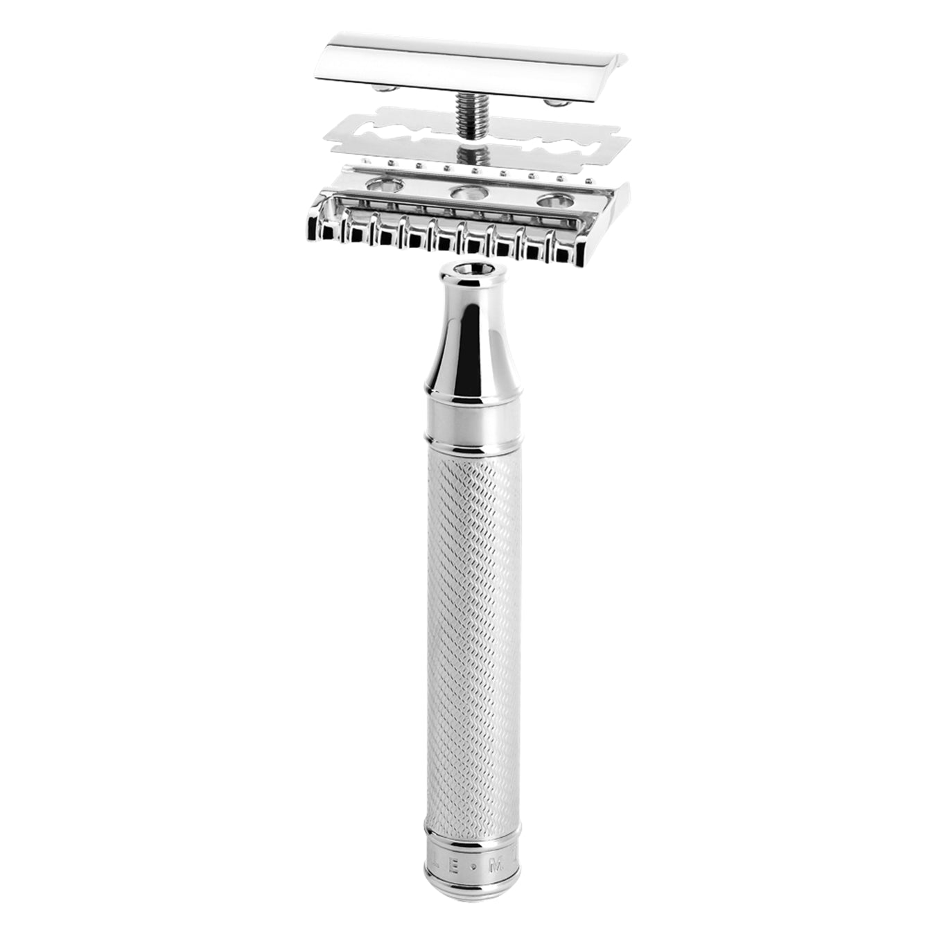 Muhle rasoio di sicurezza pettine aperto in acciaio inox R 41 GS