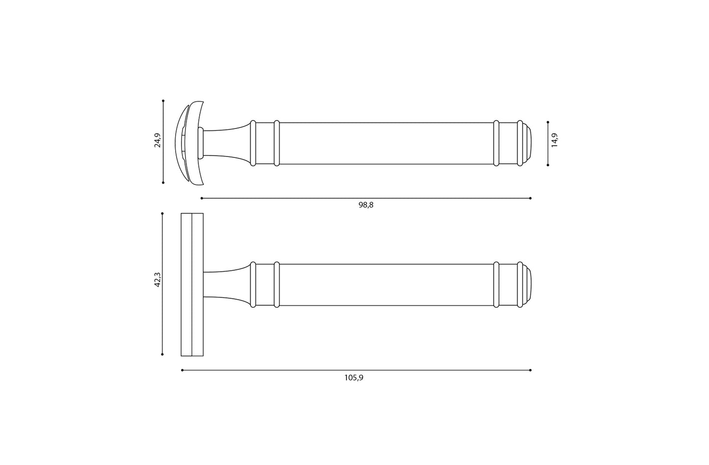 Muhle rasoio di sicurezza pettine aperto in acciaio inox R 41 GS