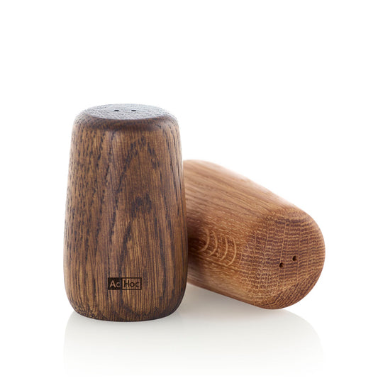 AdHoc set di pepiera e saliera Yoko in legno di rovere chiaro e scuro cm Ø4,6x7,75