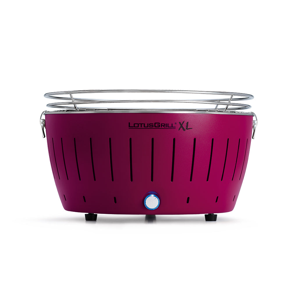 Lotus Grill XL Barbecue Portatile 2019 Viola alimentazione USB + kit carbonella e pinza