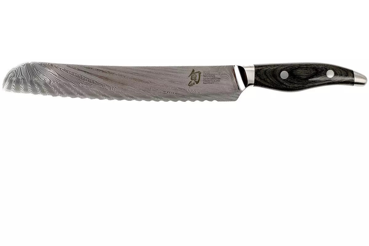 Coltello Damascato 72 strati Kai Shun Nagare pane 23cm NDC-0705